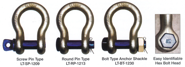 shackles sizes